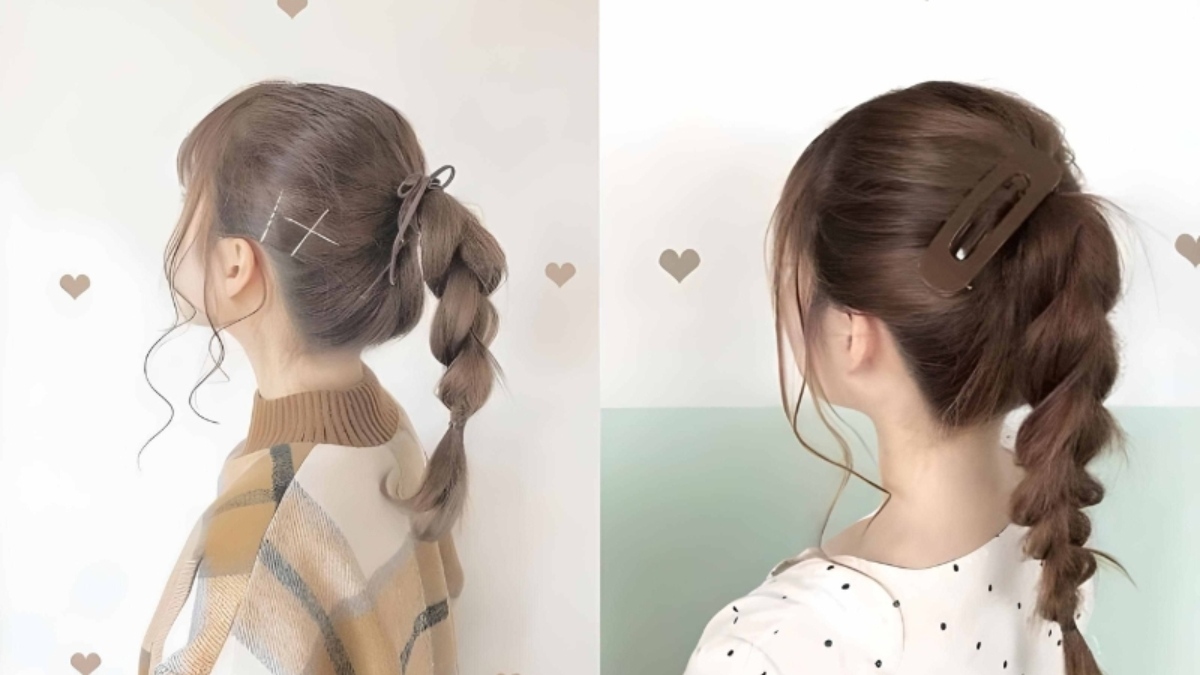 Cách tết tóc đẹp kiểu đuôi ngựa chân rết 