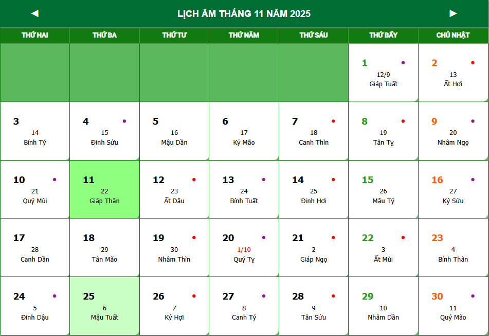 25/11 là ngày gì?