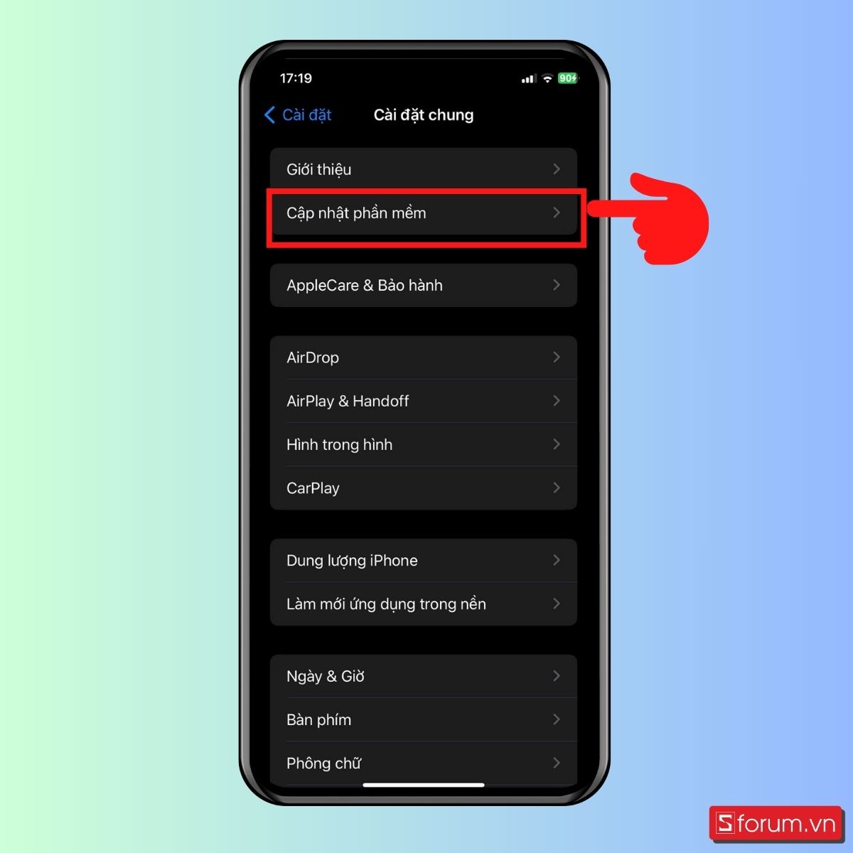 Cập nhật lên iOS mới - Bước 2