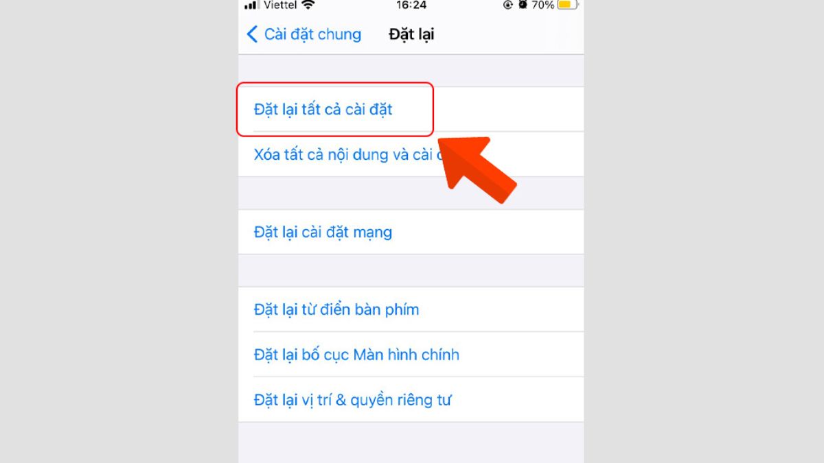 Khôi phục cài đặt gốc iPhone - Bước 3