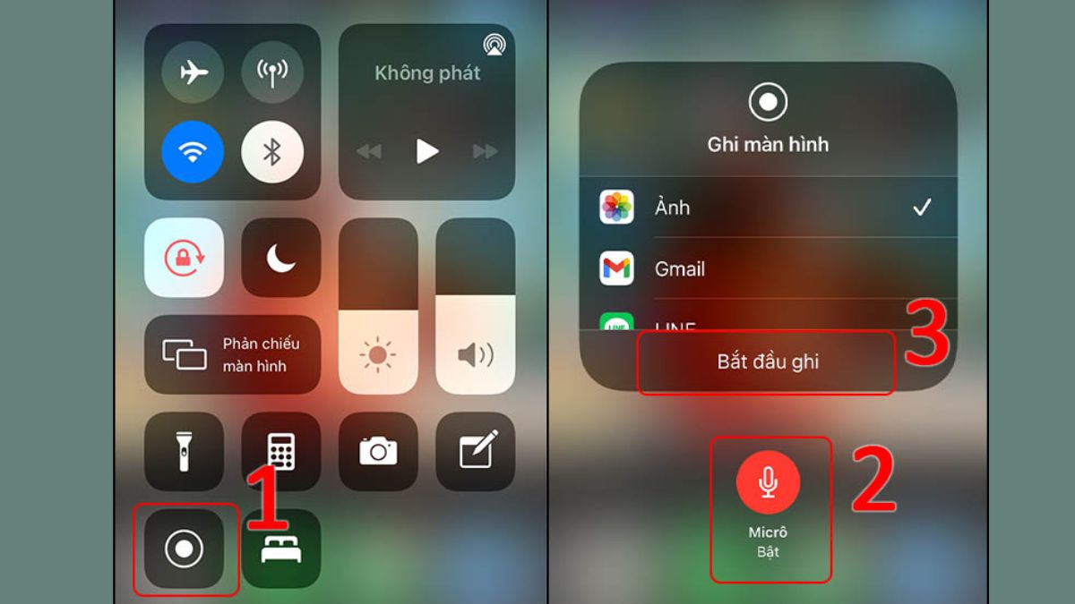 Bật micro trên iPhone