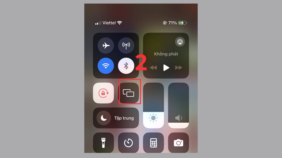 Cách kết nối iPhone với màn hình Android ô tô Kết nối bằng Mirror Screen bước 2