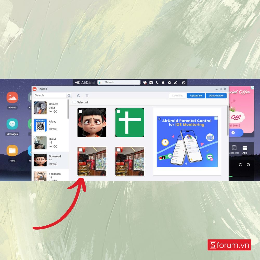 cách Kết nối điện thoại Xiaomi với máy tính bằng AirDroid bước 3
