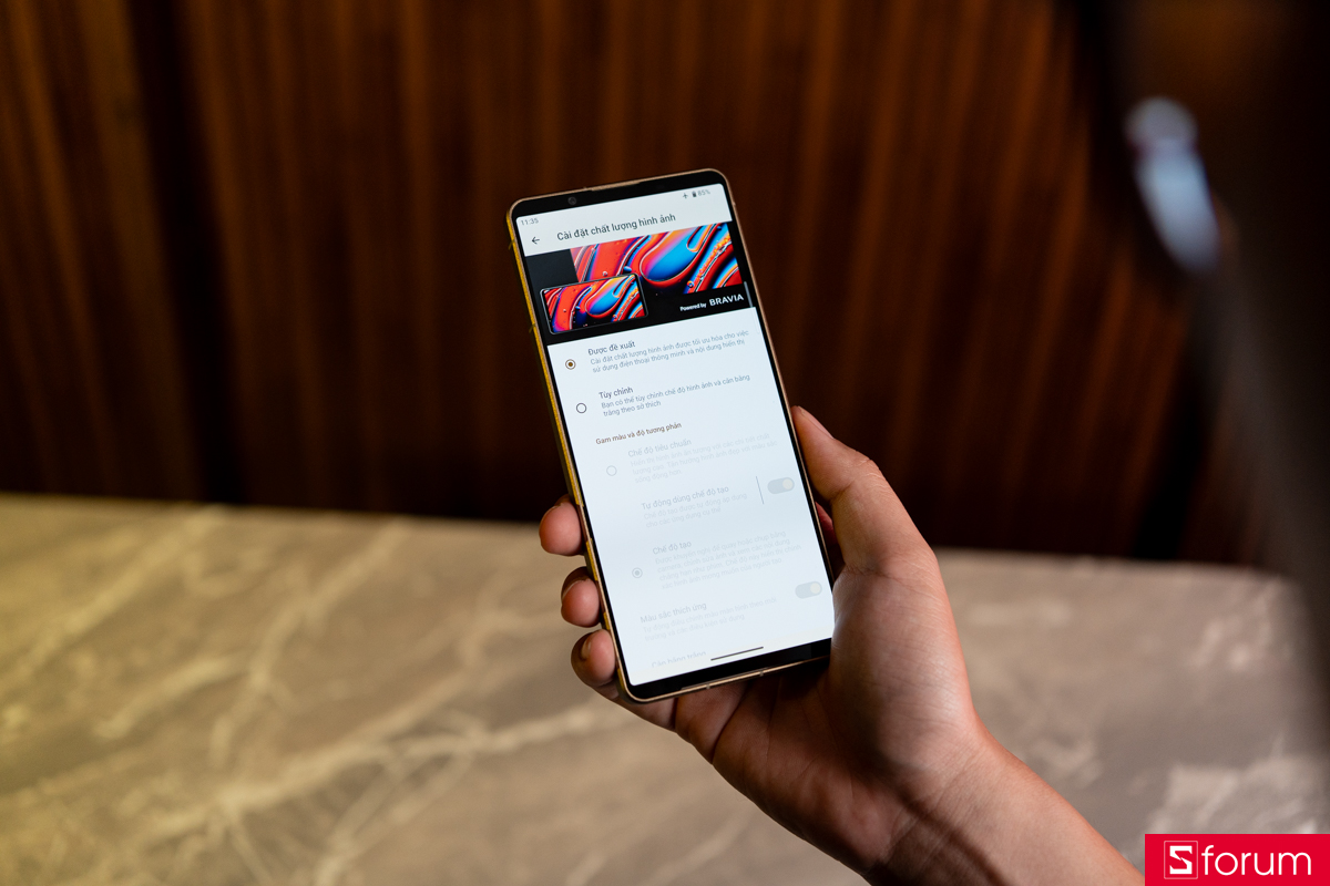 Trên tay Sony Xperia 1 VIII chế độ hình ảnh