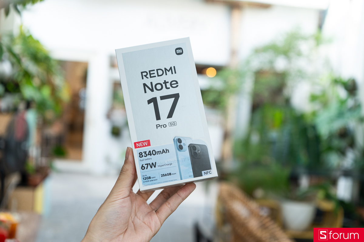 Trên tay Xiaomi REDMI Note 17 Pro 5G hộp sản phẩm