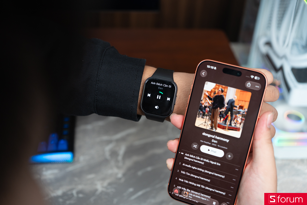 Trên tay Xiaomi REDMI Watch 6 Active điều khiển nhạc
