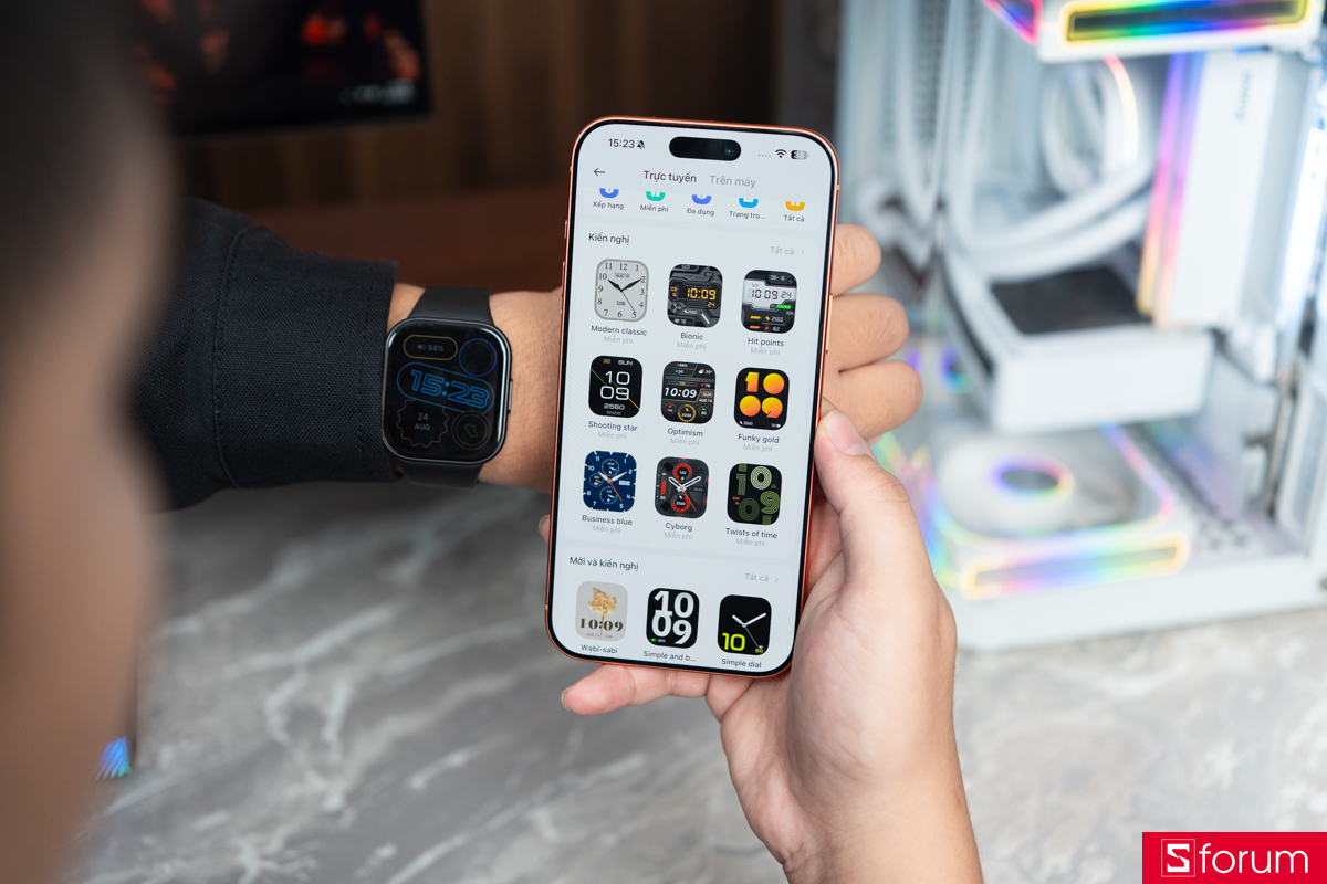 Trên tay Xiaomi REDMI Watch 6 Active mặt đồng hồ
