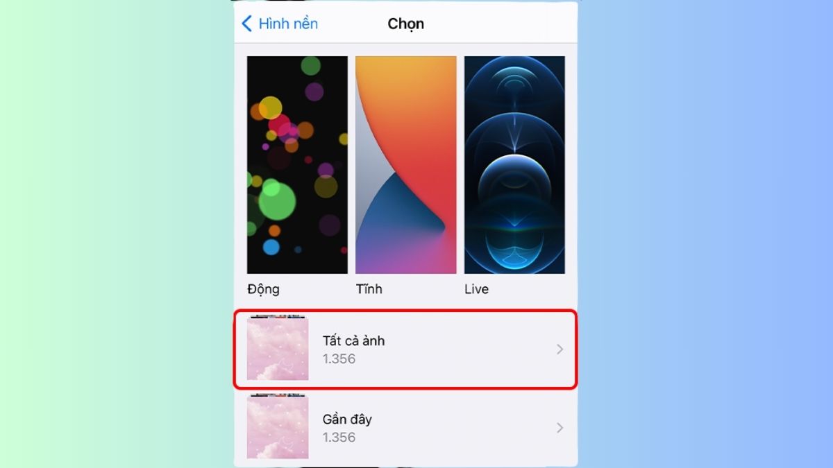 Chọn Tất cả ảnh