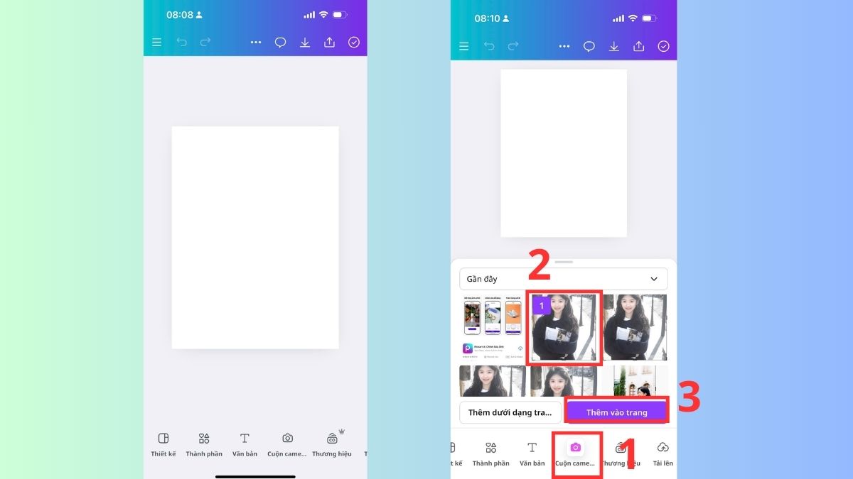 Tải ảnh lên từ điện thoại