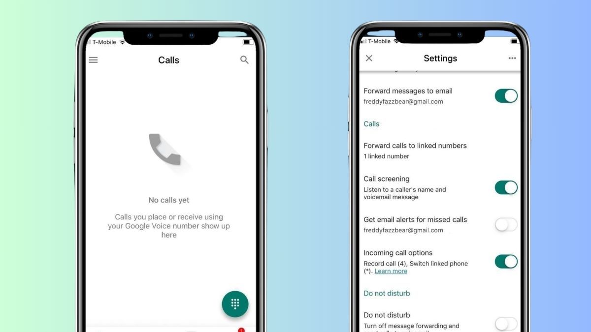 Chọn Cài đặt và bật các tính năng ghi âm cuộc gọi trong Tab Call