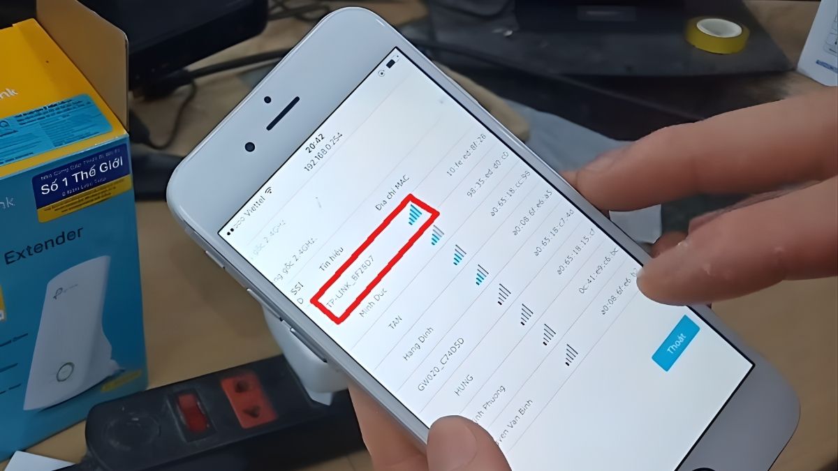 Thiết lập theo Wifi tổng