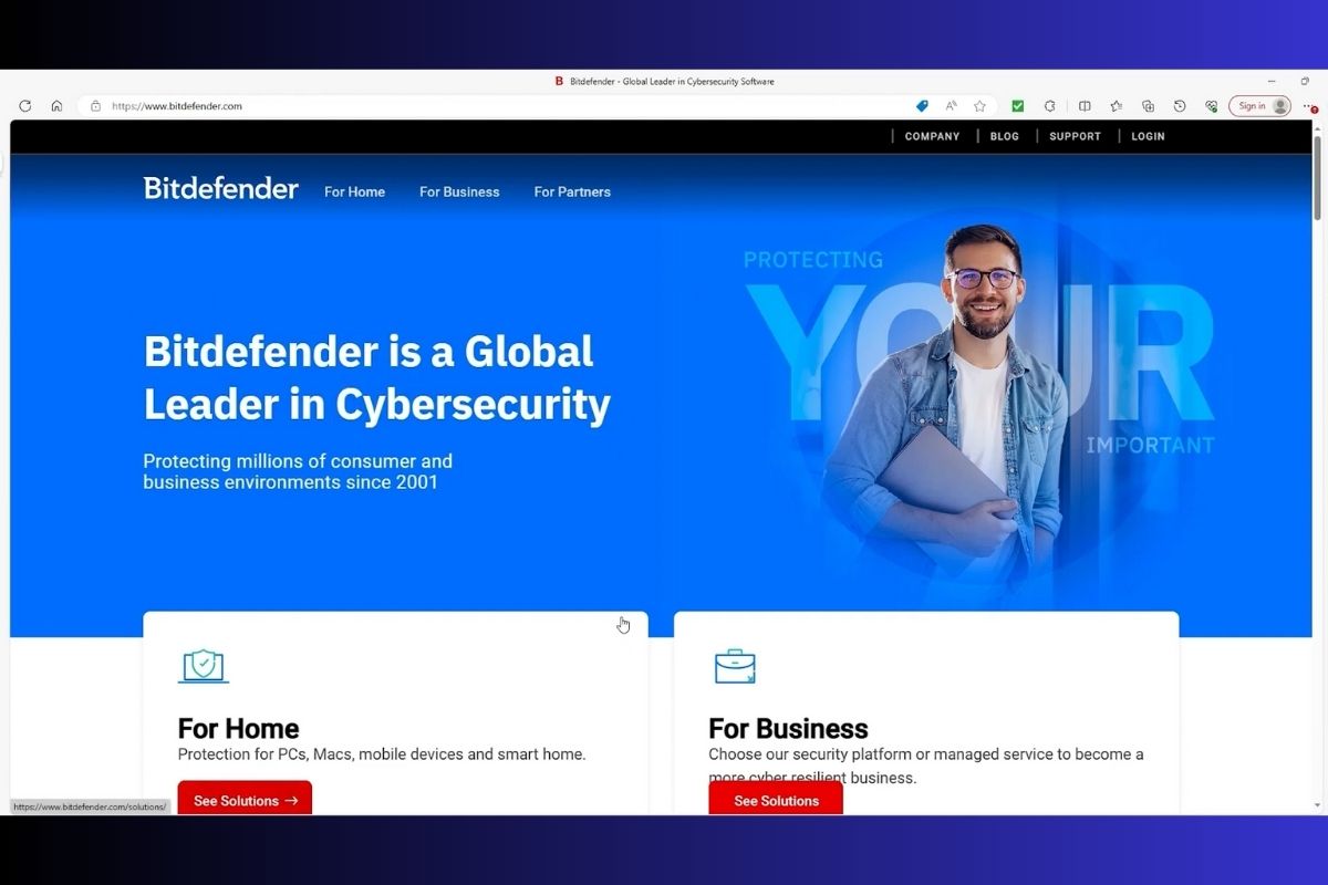 Cách tải và cài đặt Bitdefender Antivirus - bước 1