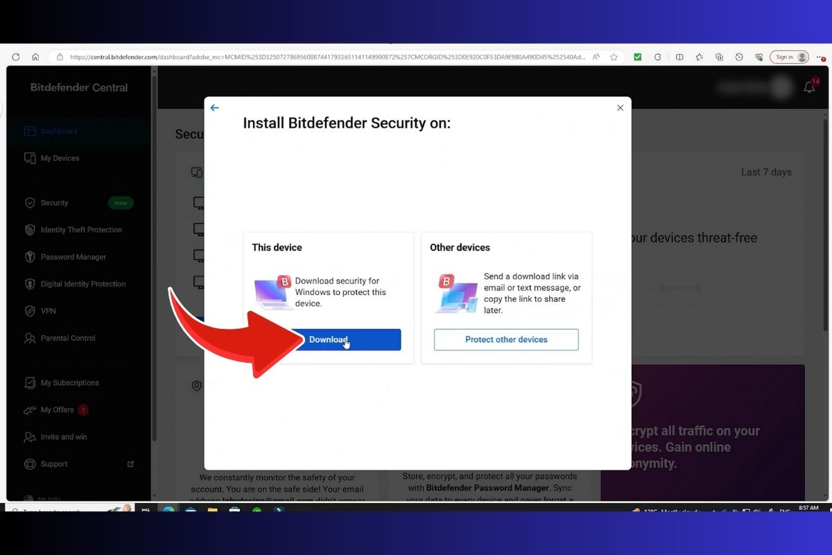 Cách tải và cài đặt Bitdefender Antivirus - bước 3