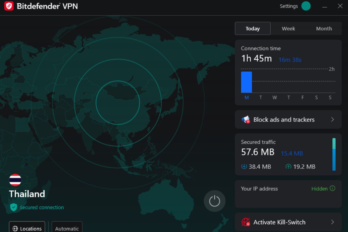 Tính năng nổi bật của Bitdefender Antivirus - VPN miễn phí
