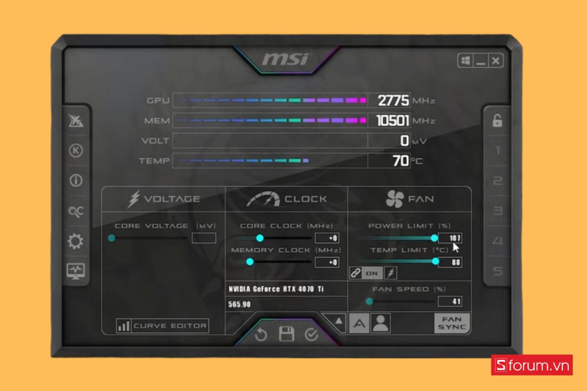 Ép xung card màn hình (Overclock) - bước 1