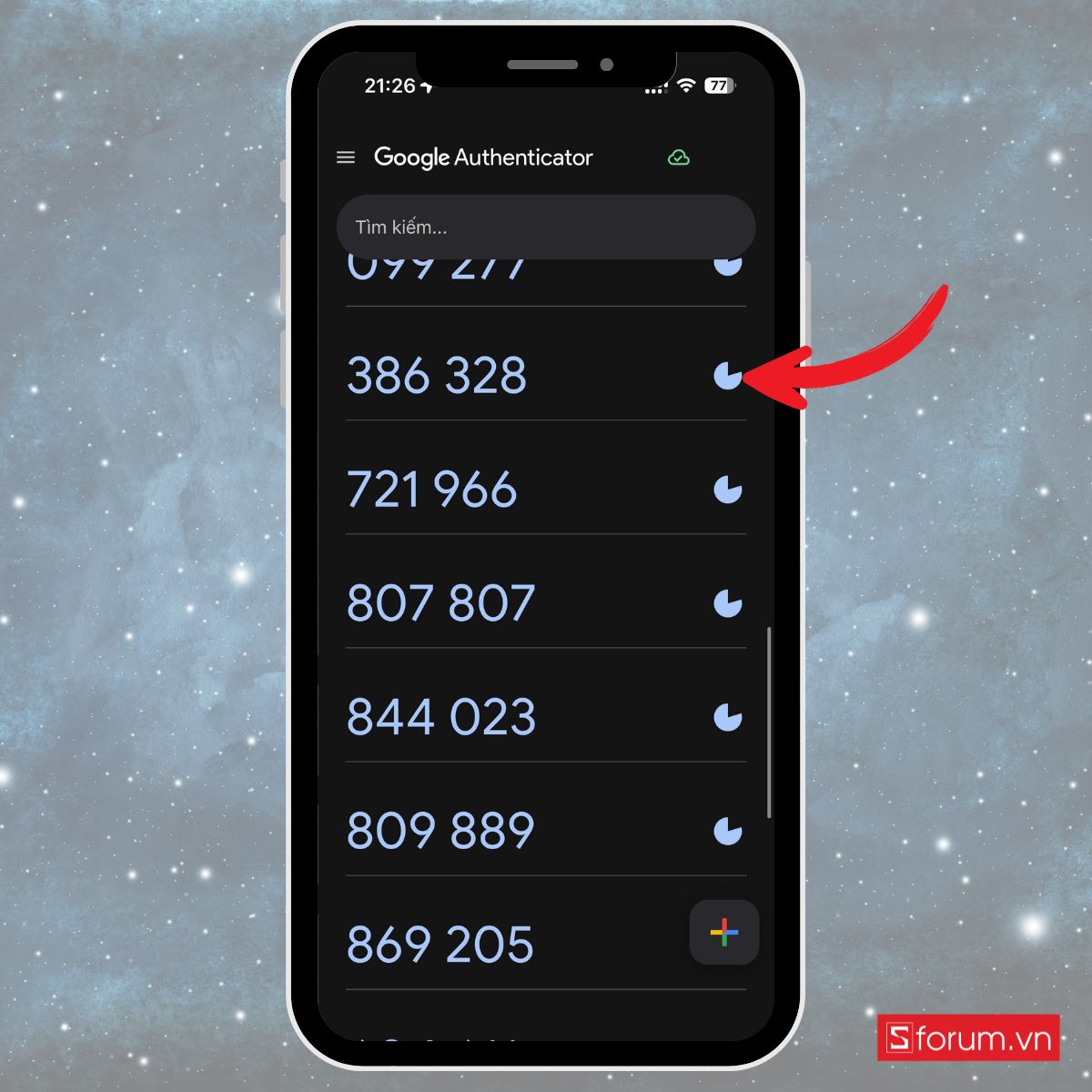 Hướng dẫn cách Bật tự động điền OTP trên iphone từ ứng dụng xác thực bước 4