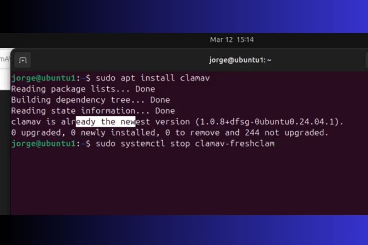Hướng dẫn cài đặt Clamav trên Linux - bước 2