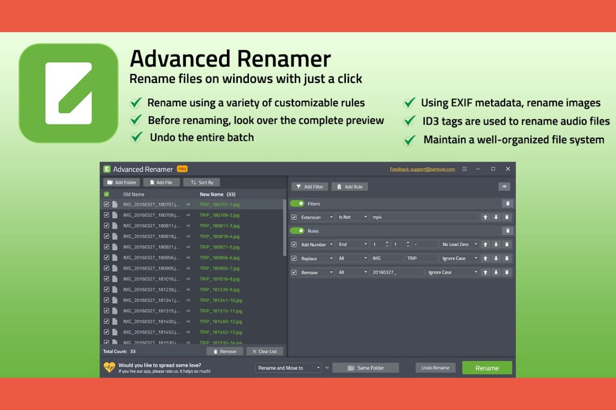 Công cụ đổi tên ảnh hàng loạt giúp bạn tiết kiệm thời gian khi quản lý file 1
