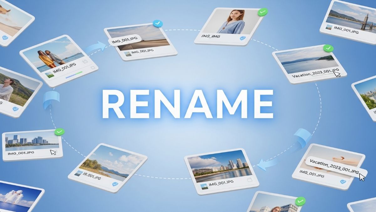 Công cụ đổi tên ảnh hàng loạt giúp bạn tiết kiệm thời gian khi quản lý file bg