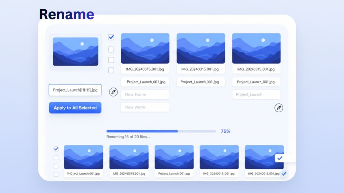 Công cụ đổi tên ảnh hàng loạt giúp bạn tiết kiệm thời gian khi quản lý file