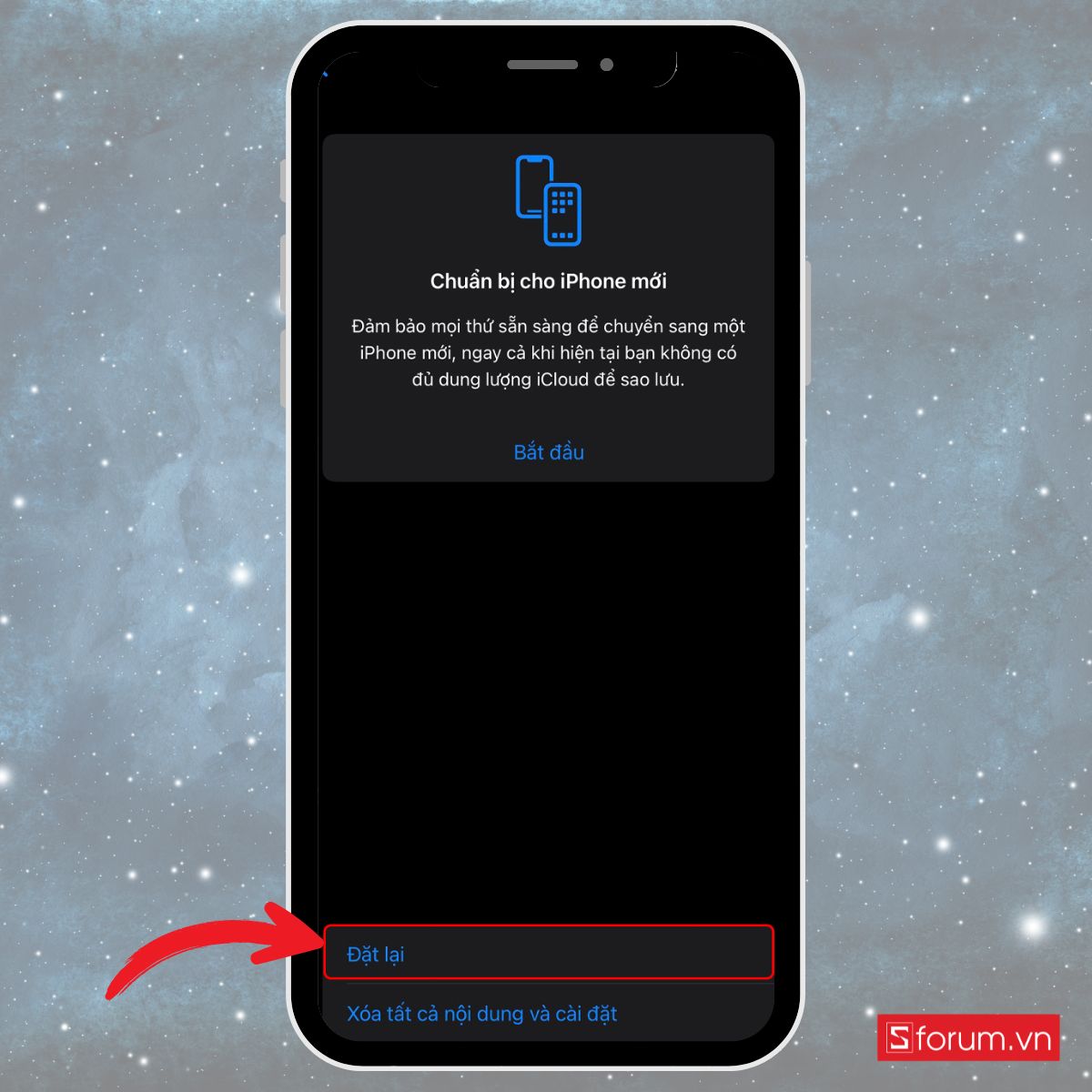 Cách khắc phục iPhone không nhận SIM khi reset mạng bước 3