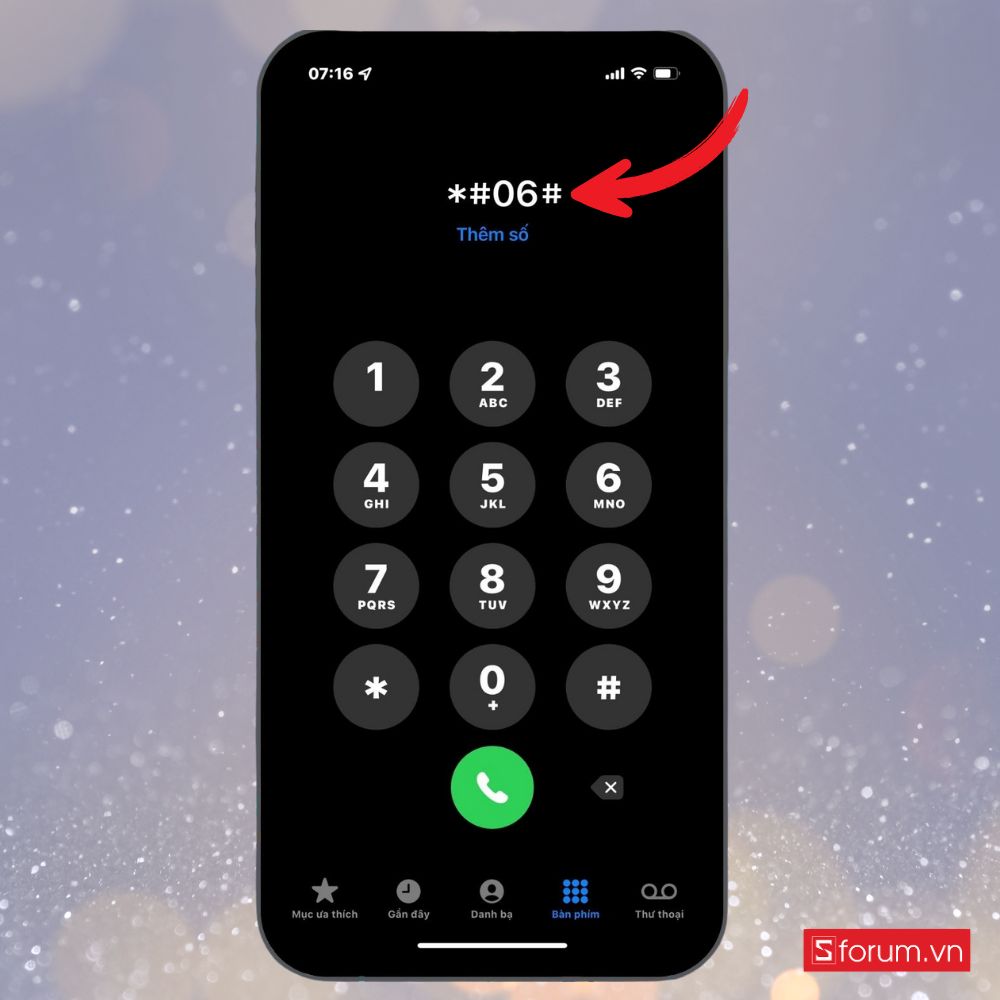 Nhập *#06#