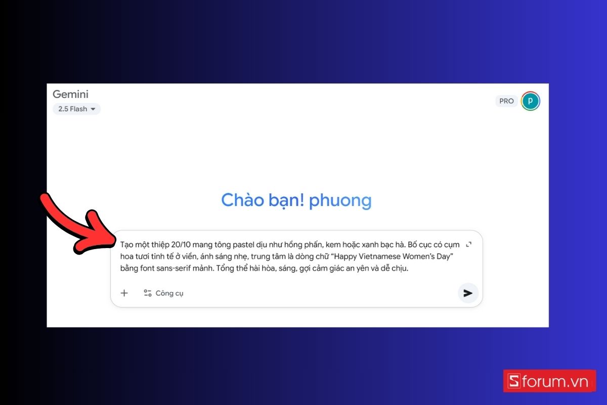 Prompt tạo thiệp, poster chúc 20/10 lãng mạn và sáng tạo 27