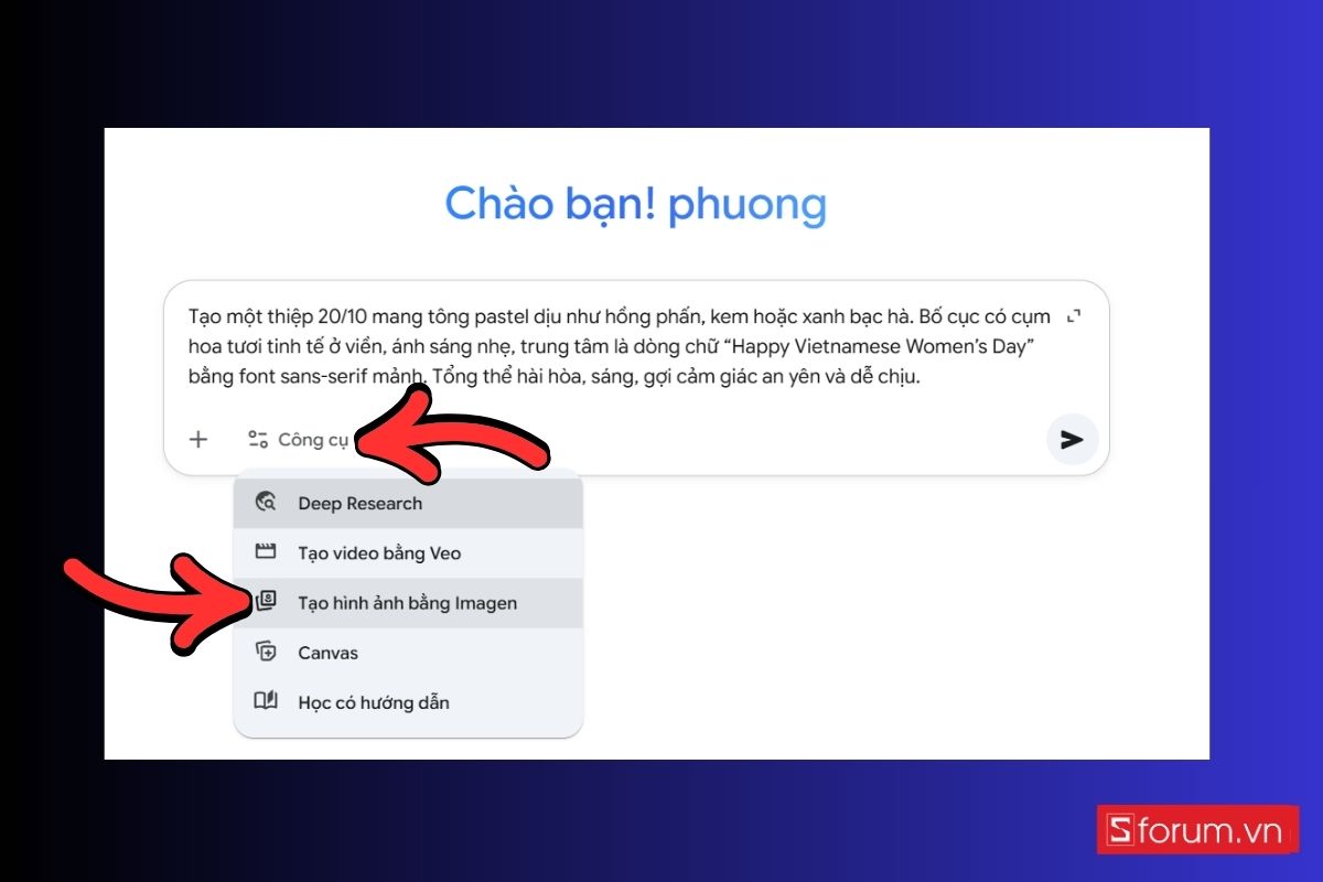 Prompt tạo thiệp, poster chúc 20/10 lãng mạn và sáng tạo 28