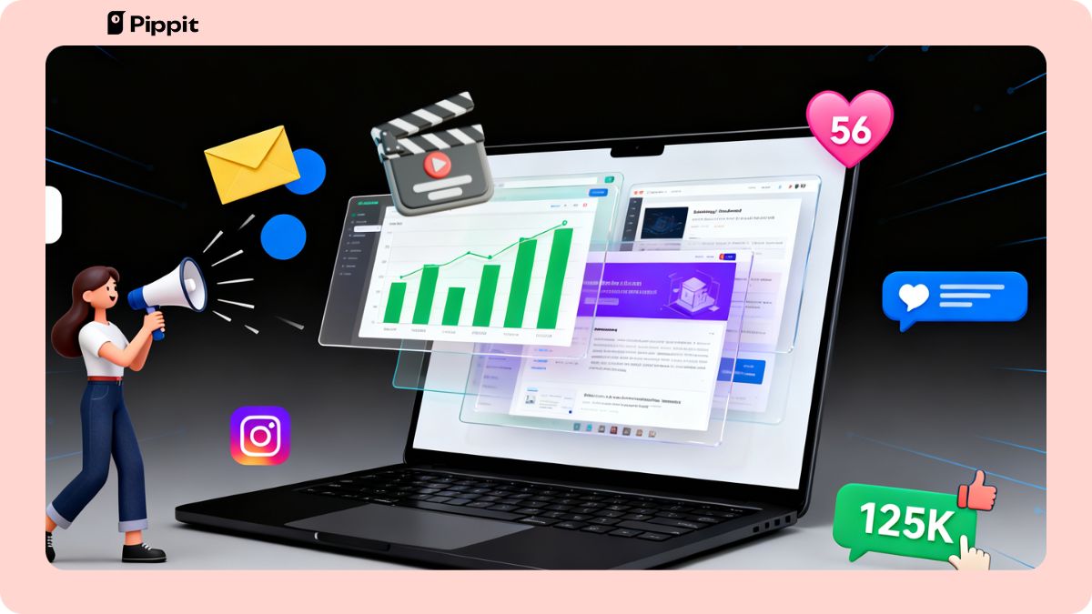 Tạo video marketing với Pippit ai cũng làm được! bg