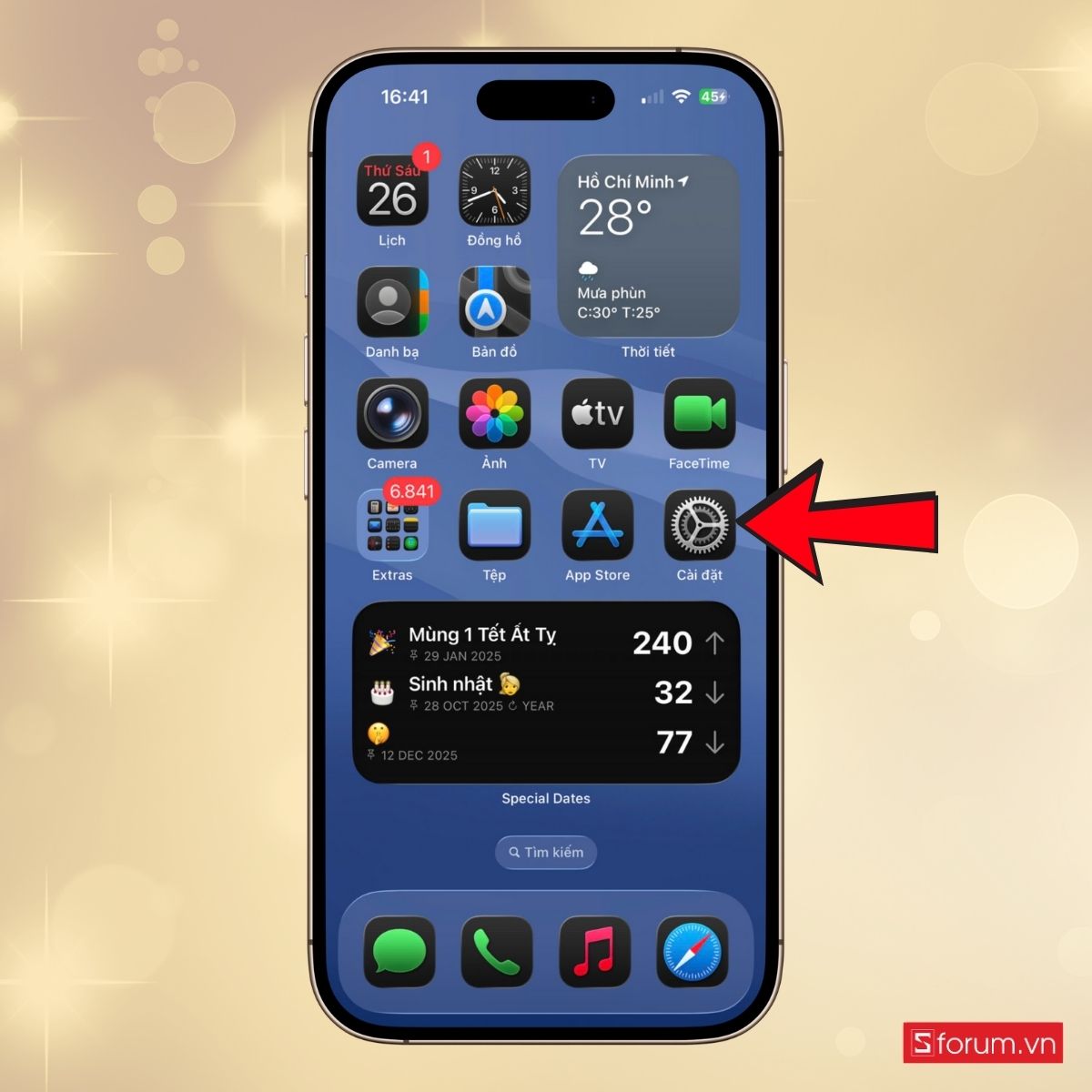 Cách bật tự động trả lời cuộc gọi trên iPhone - bước 1