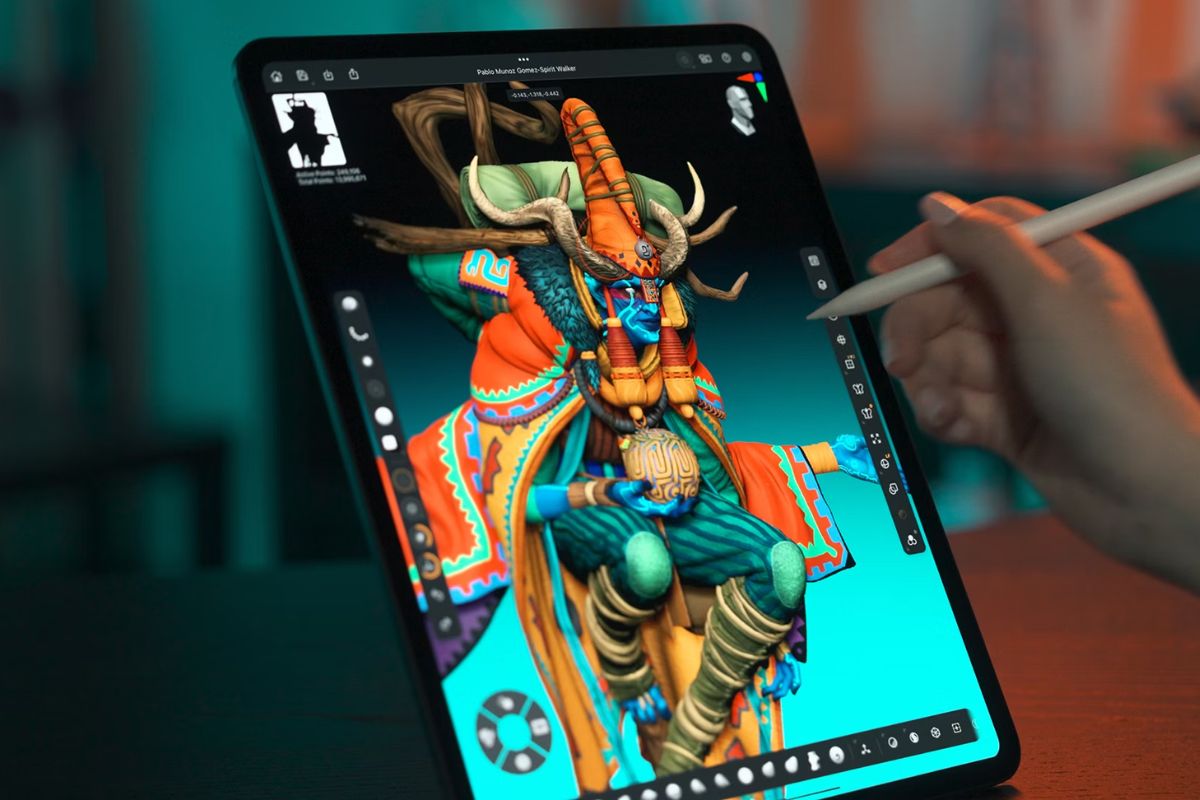 Ứng dụng trả phí vẽ 3D trên iPad ZBrush for iPad
