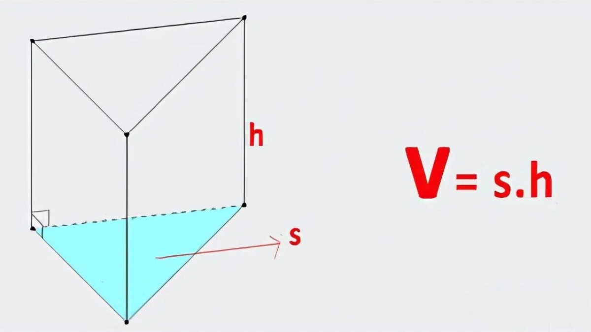 Công thức tính thể tích lăng trụ đều