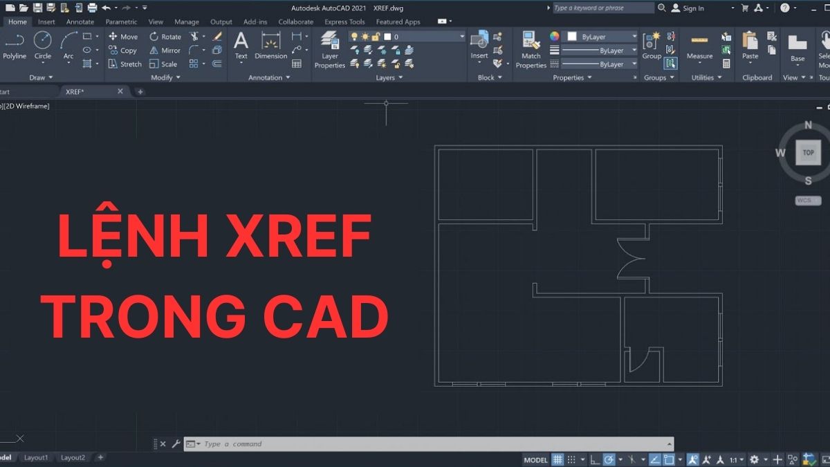 Giới thiệu về lệnh Xref trong CAD