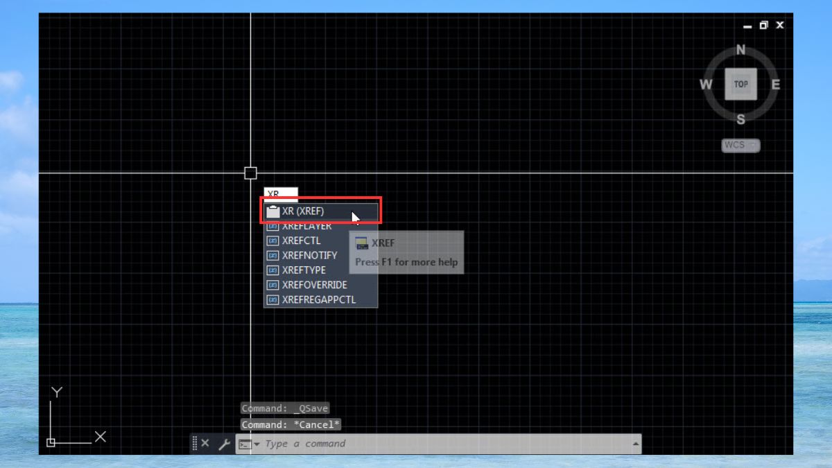 Tạo Xref trong AutoCAD