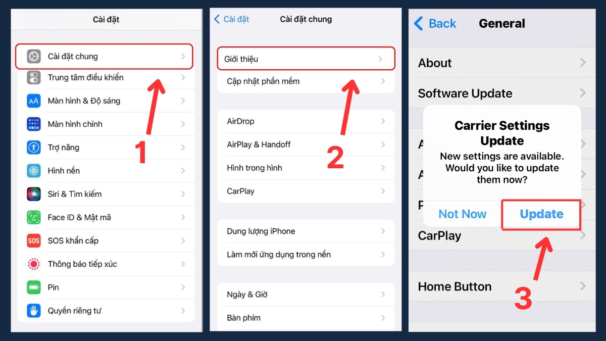 cách sửa lỗi không có dịch vụ trên iphone