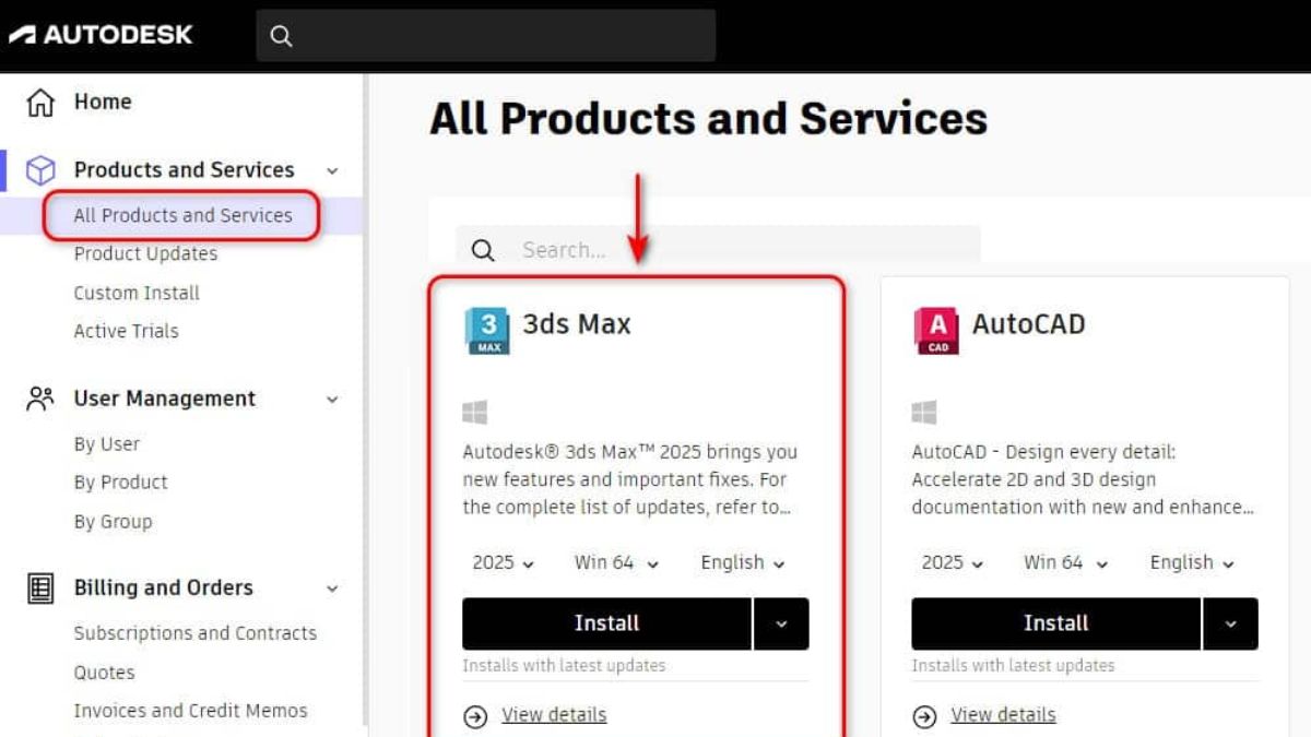 Cập nhật Autodesk bản mới nhất