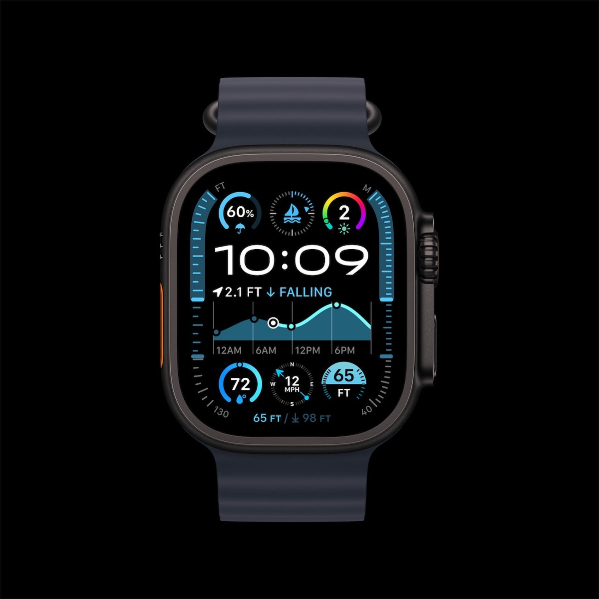 Apple Watch Ultra 2 nay có vỏ titan đen tuyệt đẹp
