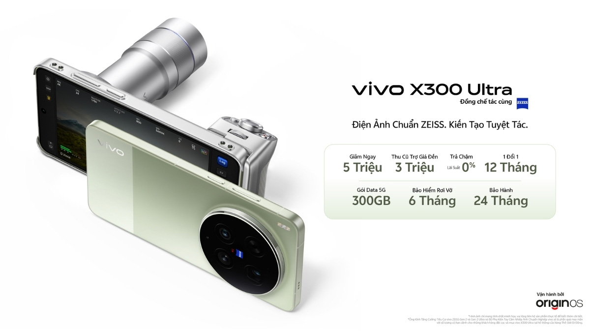 vivo chính thức ra mắt X300 Ultra tại Việt Nam: Camera ZEISS 200MP, pin khủng 6600 mAh