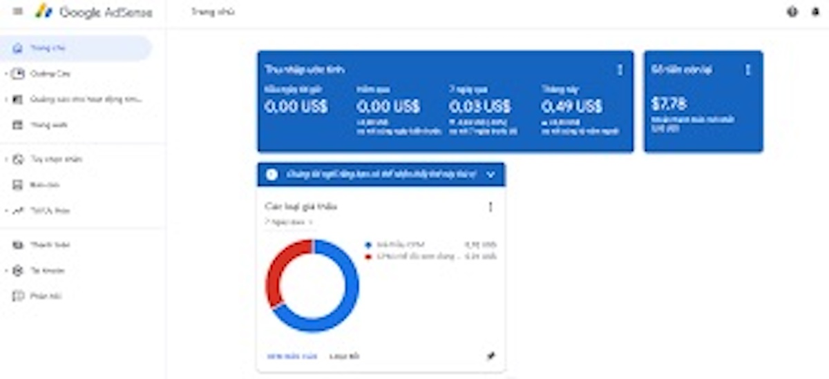 Tạo tài khoản AdSense cho Youtube