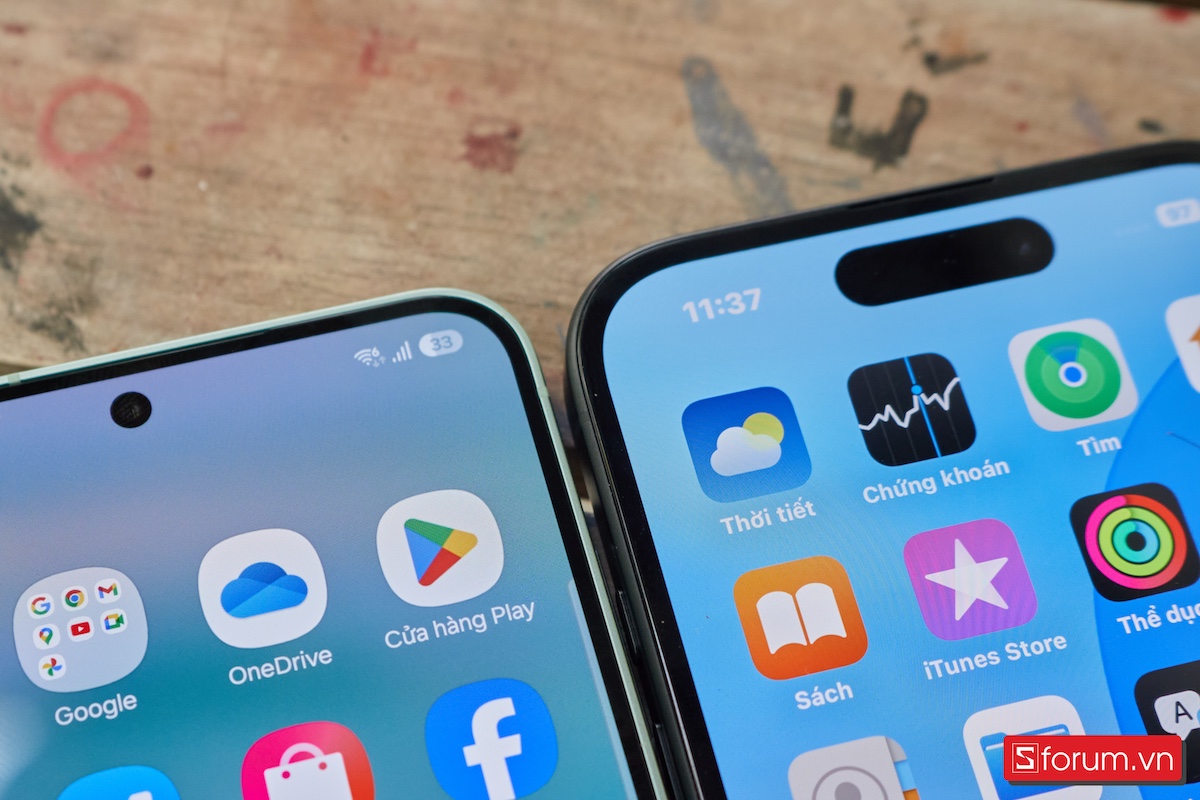 Galaxy S25 có viền mỏng hơn iPhone 16