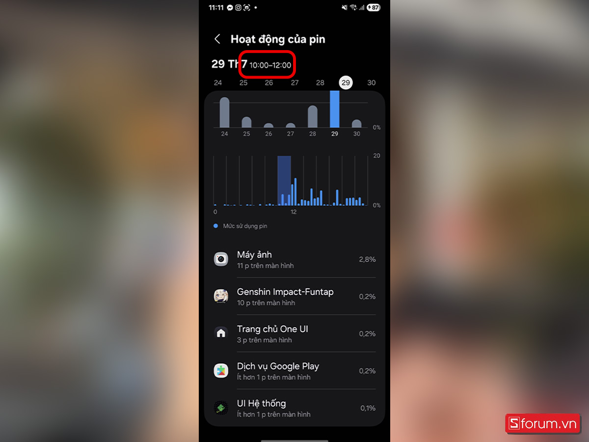 trải nghiệm pin Galaxy Z Flip7 trong ngày