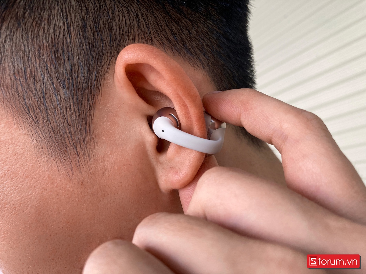 chất ấm của tai nghe Shokz OpenDots ONE,