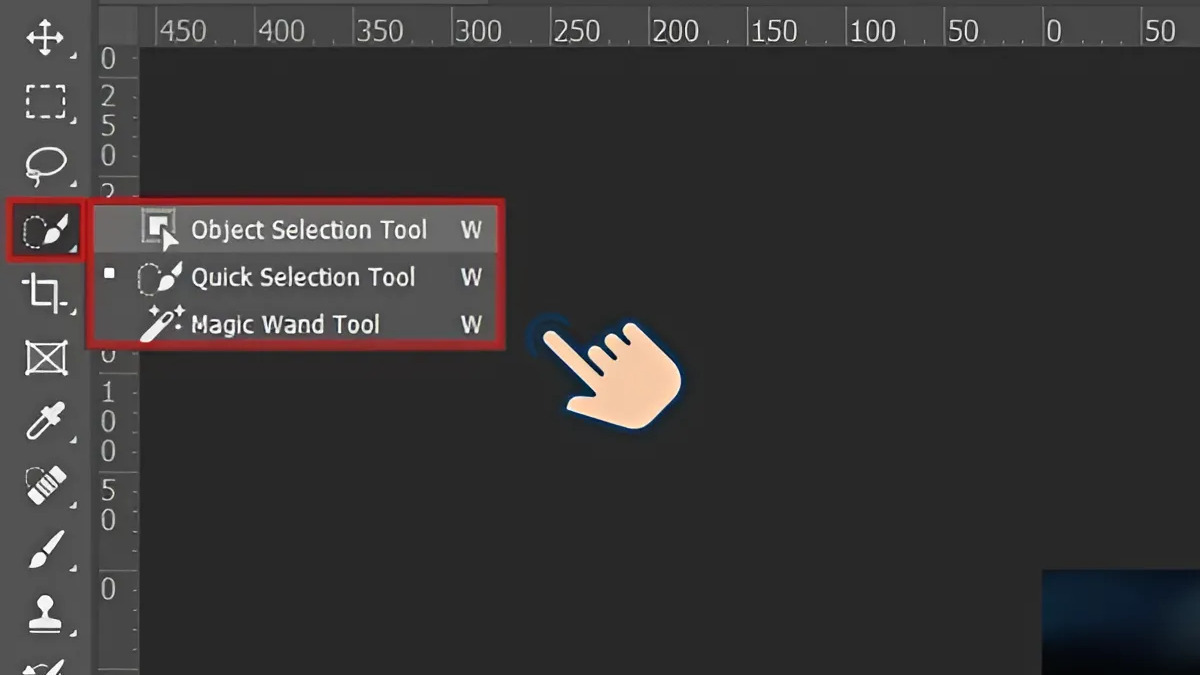 Cách sử dụng Magic Wand Tool trong Photoshop bước 1