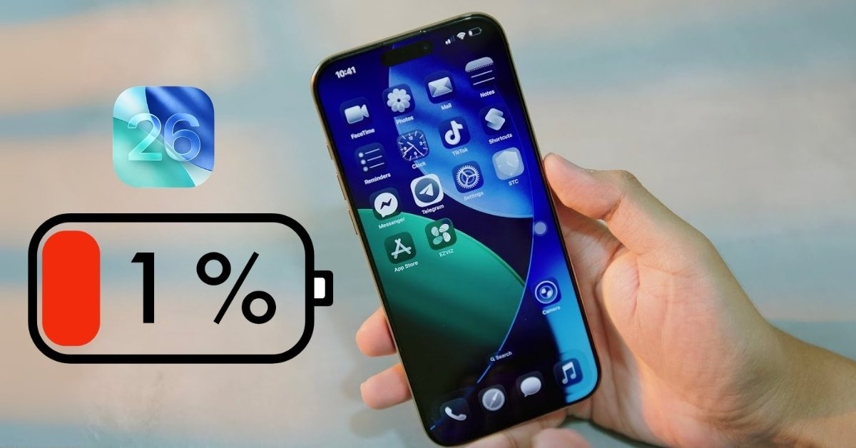Đánh giá iOS 26 chính thức về pin