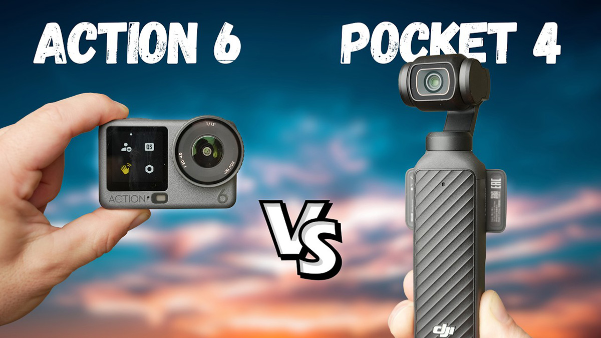 So sánh DJI Osmo Pocket 4 vs DJI Action 6: Nên chọn máy quay nào?
