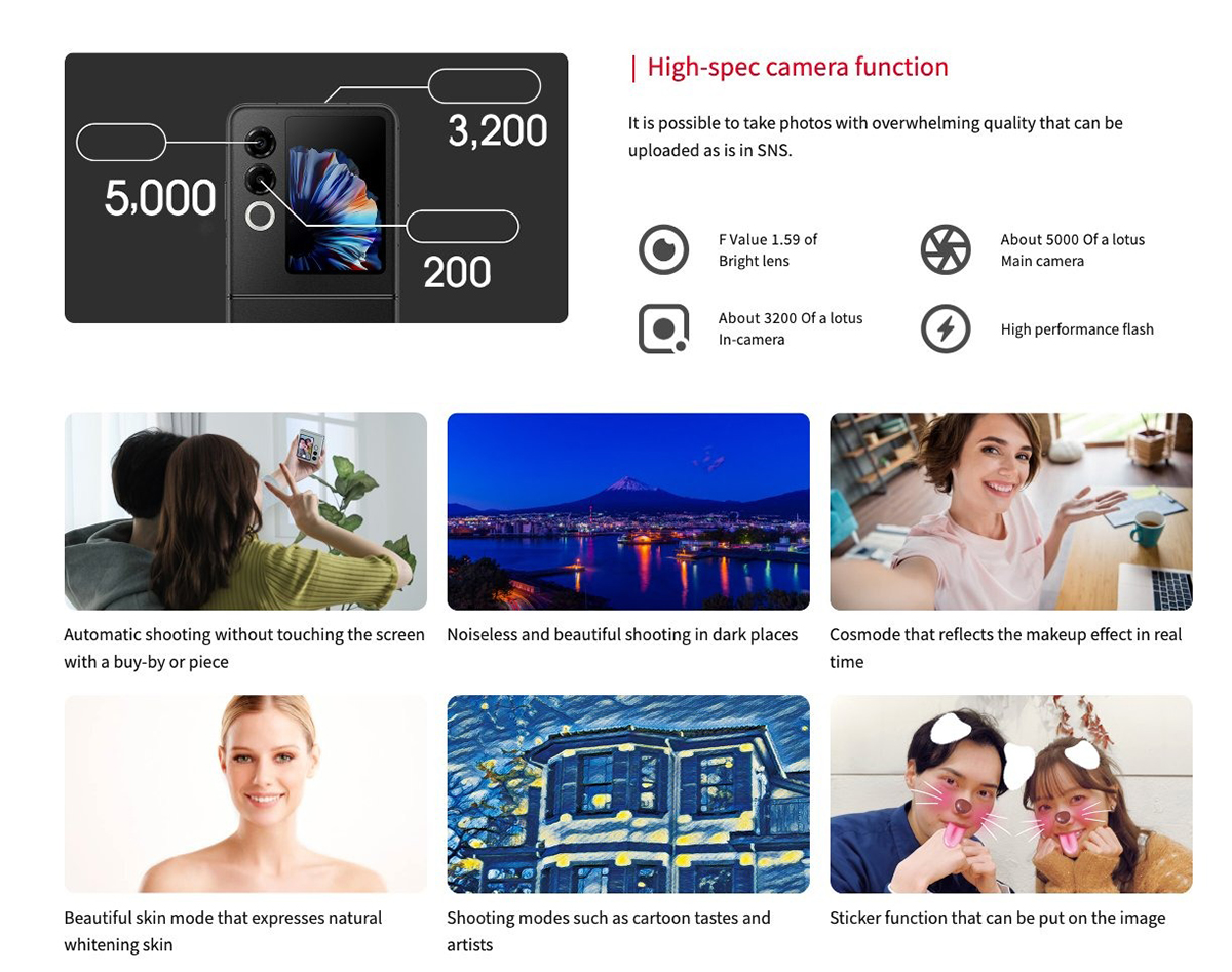 Máy có hệ thống camera chất lượng