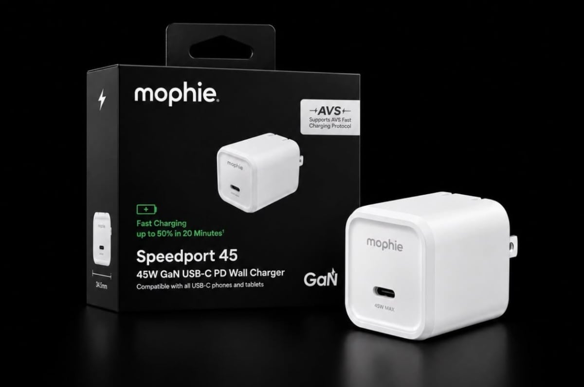 top 4 món đang giảm mạnh mừng 20/10 - Sạc Mophie Essentials 1C GaN 45W