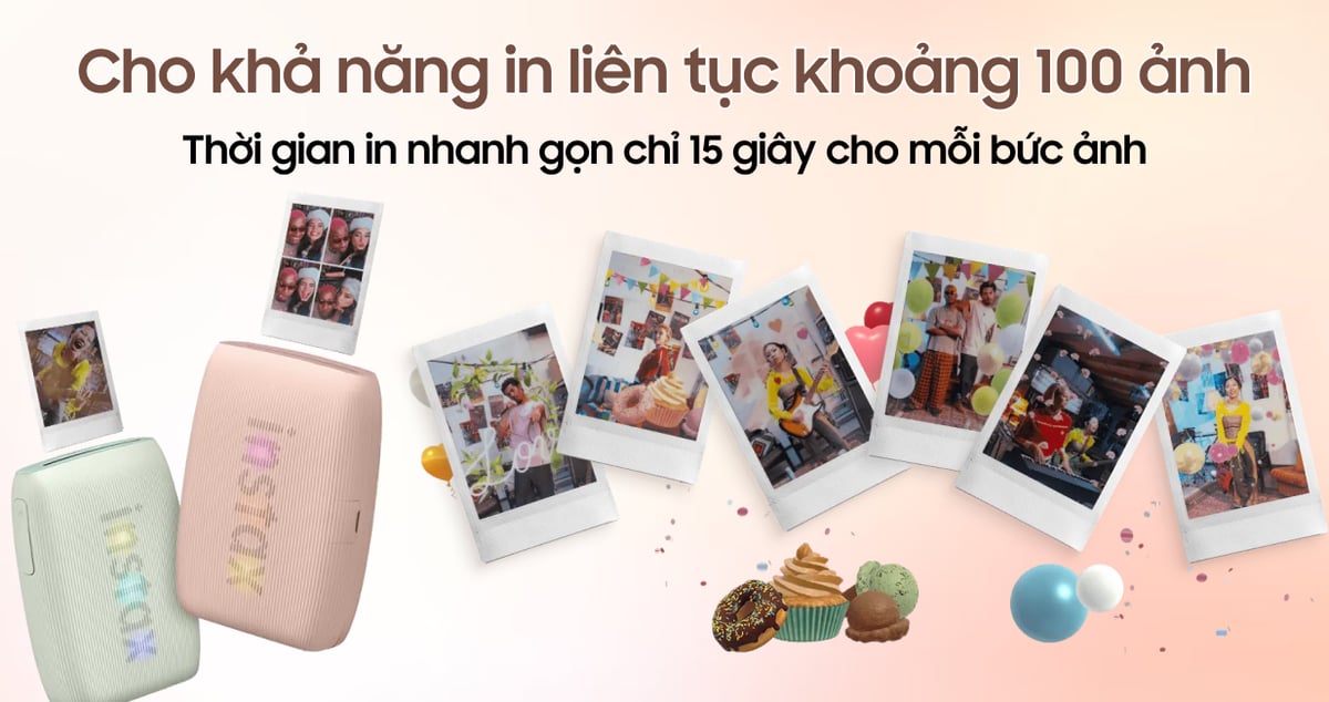 top 4 món đang giảm mạnh mừng 20/10 - Máy in ảnh lấy liền Fujifilm Instax Mini Link 3