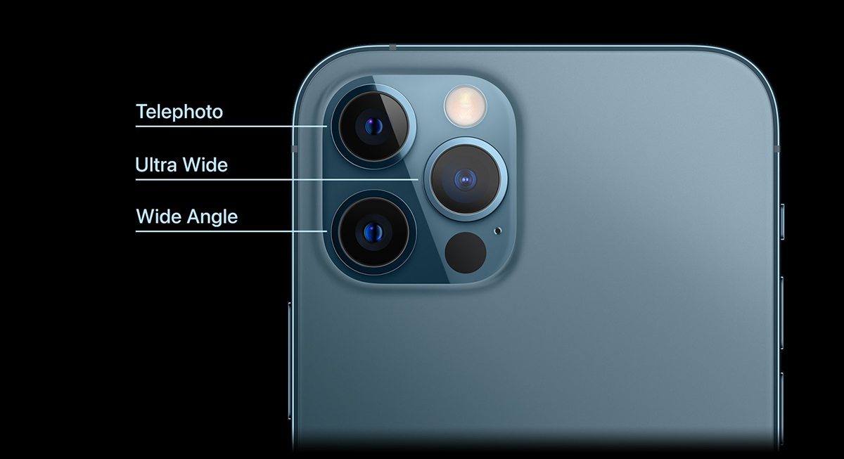iPhone 12 Pro có 3 camera 12MP chất lượng ở mặt sau