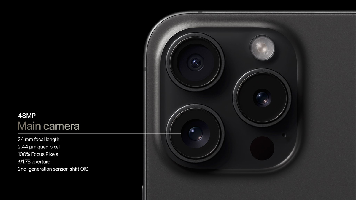 Tìm hiểu camera iPhone 15 Pro về cảm biến chính